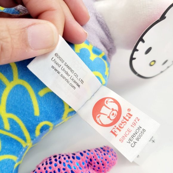 Fiesta Sanrio Hello Kitty Mermaid Kitty Stuffed Animal Plush 2022 12" - Picture 7 of 9